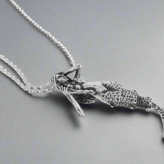 Mermaid Pendant Necklace in Sterling Silver - Jane Voorhees