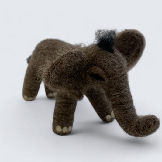 Felted Elephant - Beth Rosenberg - Side View