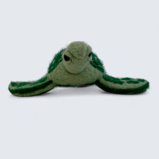 Felted Sea Turtle - Beth Rosenberg - Side View