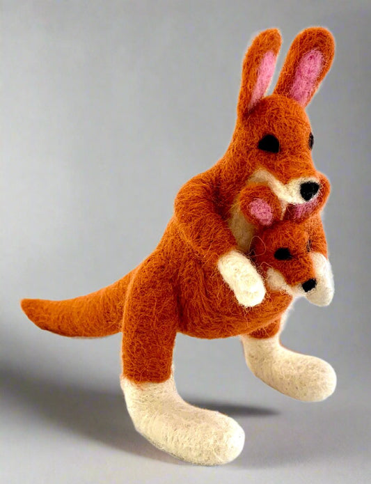 Kangaroo Felted Animal - Beth Rosenberg