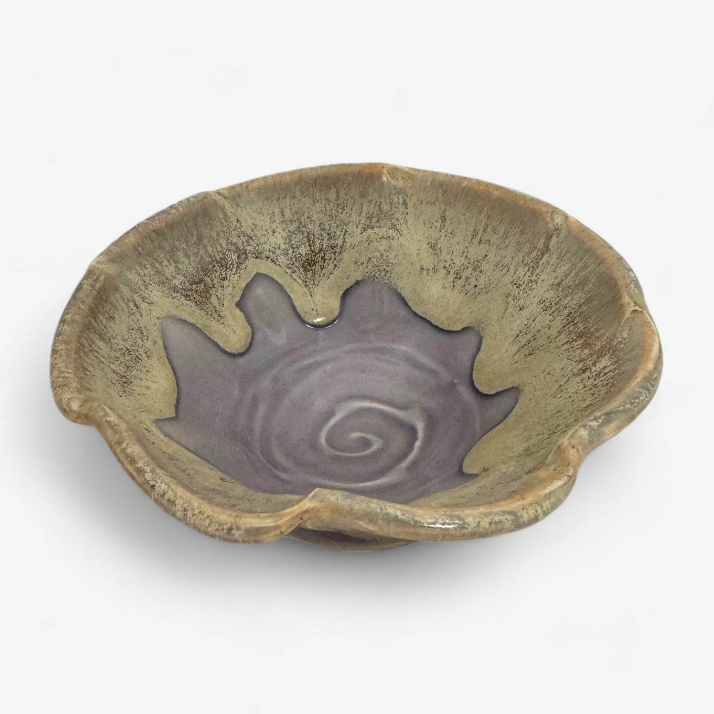 Lavender Ice Cream Bowl Inside View - Judy Musicant