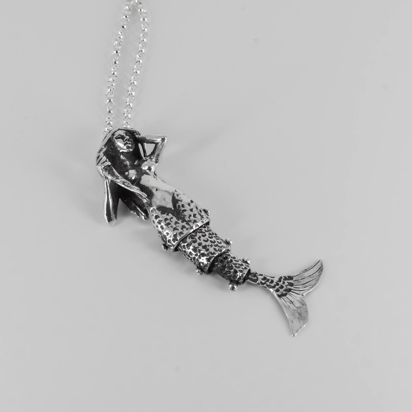 Mermaid Pendant Necklace in Sterling Silver - Jane Voorhees