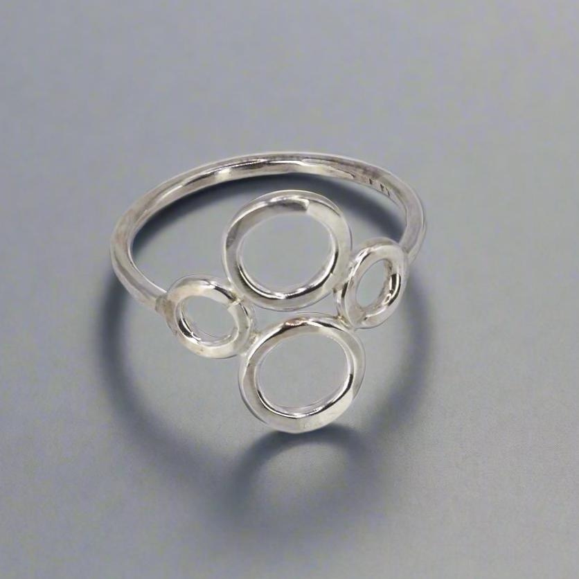 Sterling Silver Circles Ring - Jeanine Erickson