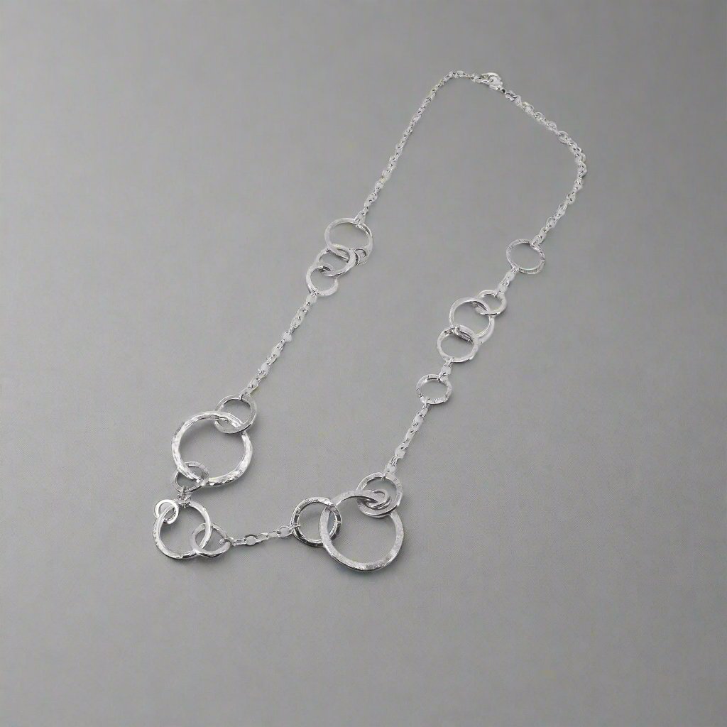 Sterling Silver Geometric Necklace - Jeanine Erickson