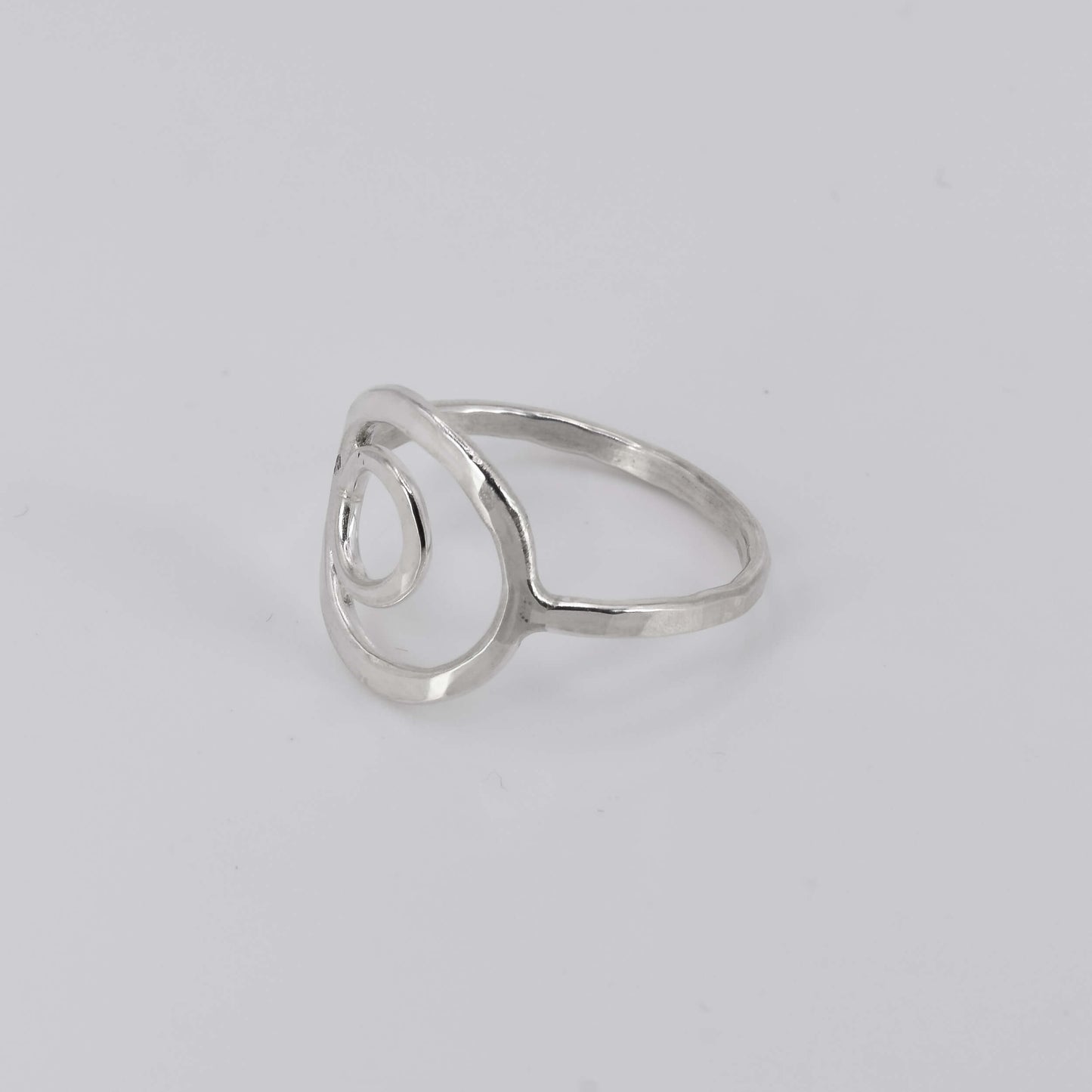 Side View of Sterling Silver Nested Circle Ring - Jeanine Erickson