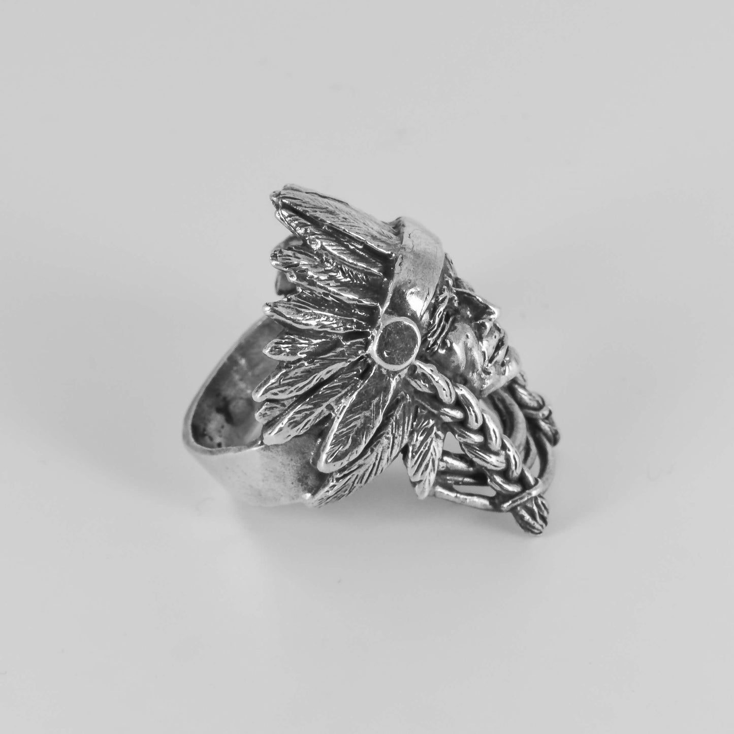 American Indian Head Ring in Sterling Silver - Jane Voorhees