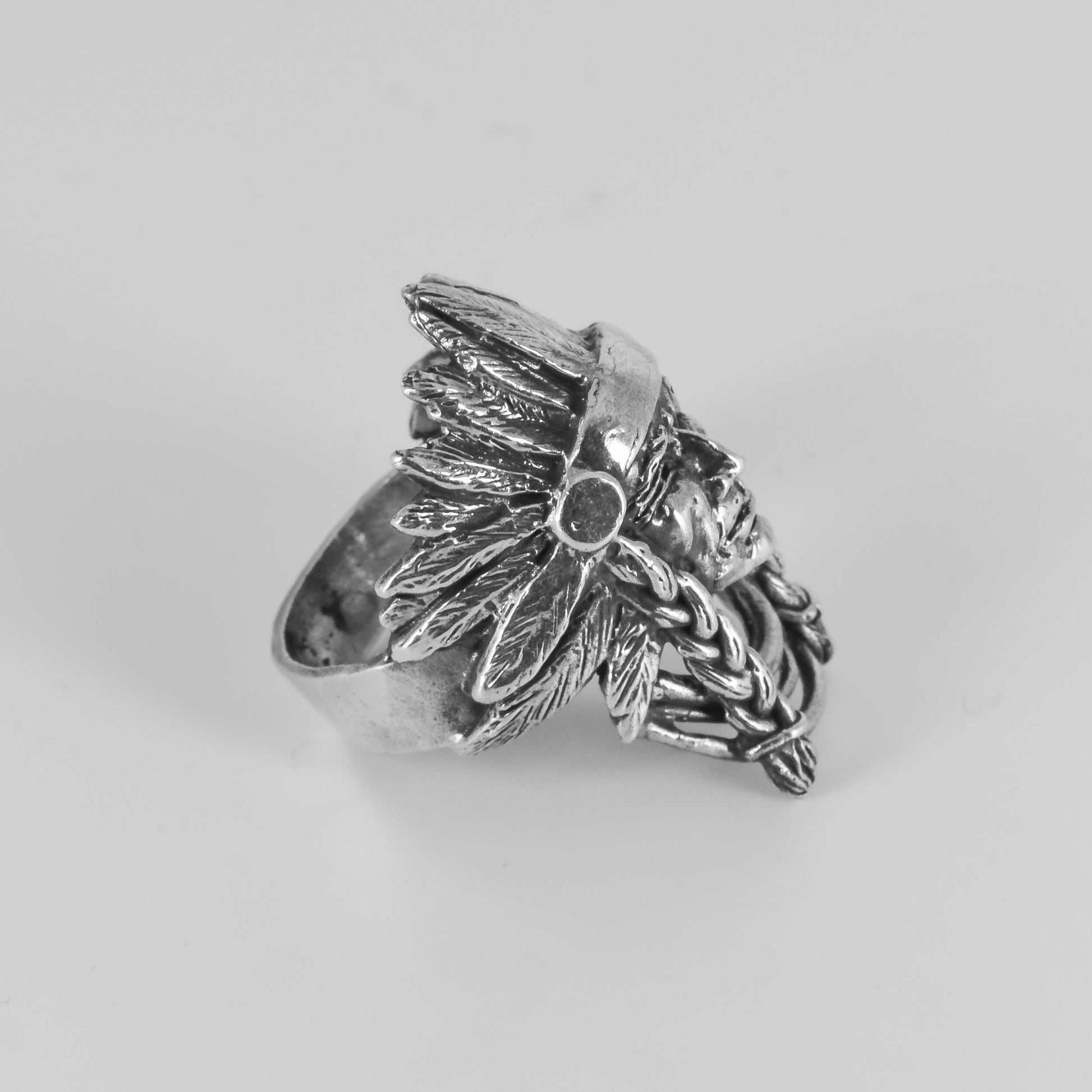 American Indian Head Ring in Sterling Silver - Jane Voorhees