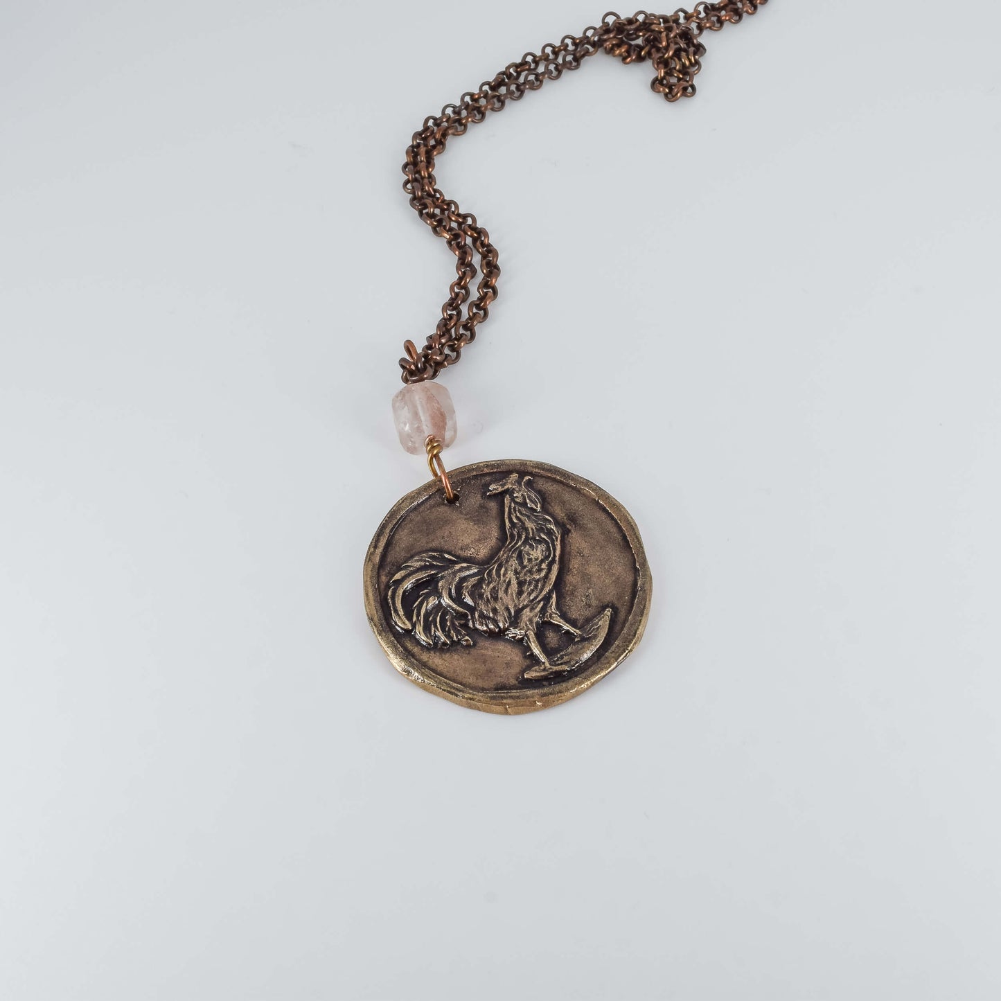 Bronze Clay Pendant Necklace - Brooke VanDerzee