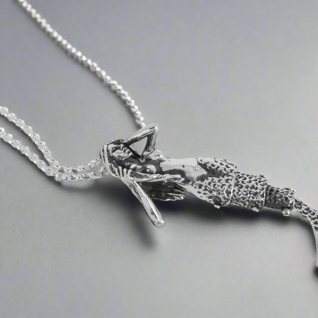 Mermaid Pendant Necklace in Sterling Silver - Jane Voorhees
