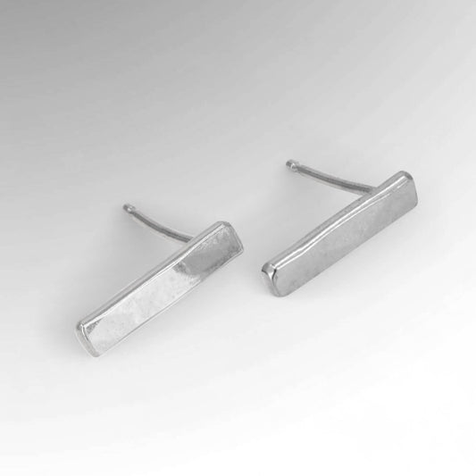 Intuessa Jewelry Co. - Small Bar Studs in Sterling Silver