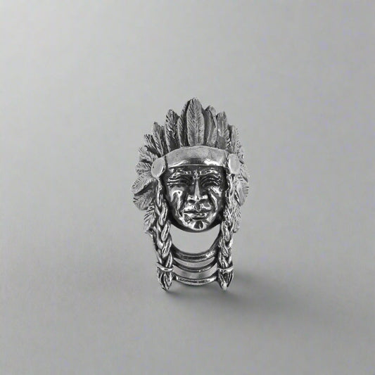 Indian Head Ring in Sterling Silver - Jane Voorhees