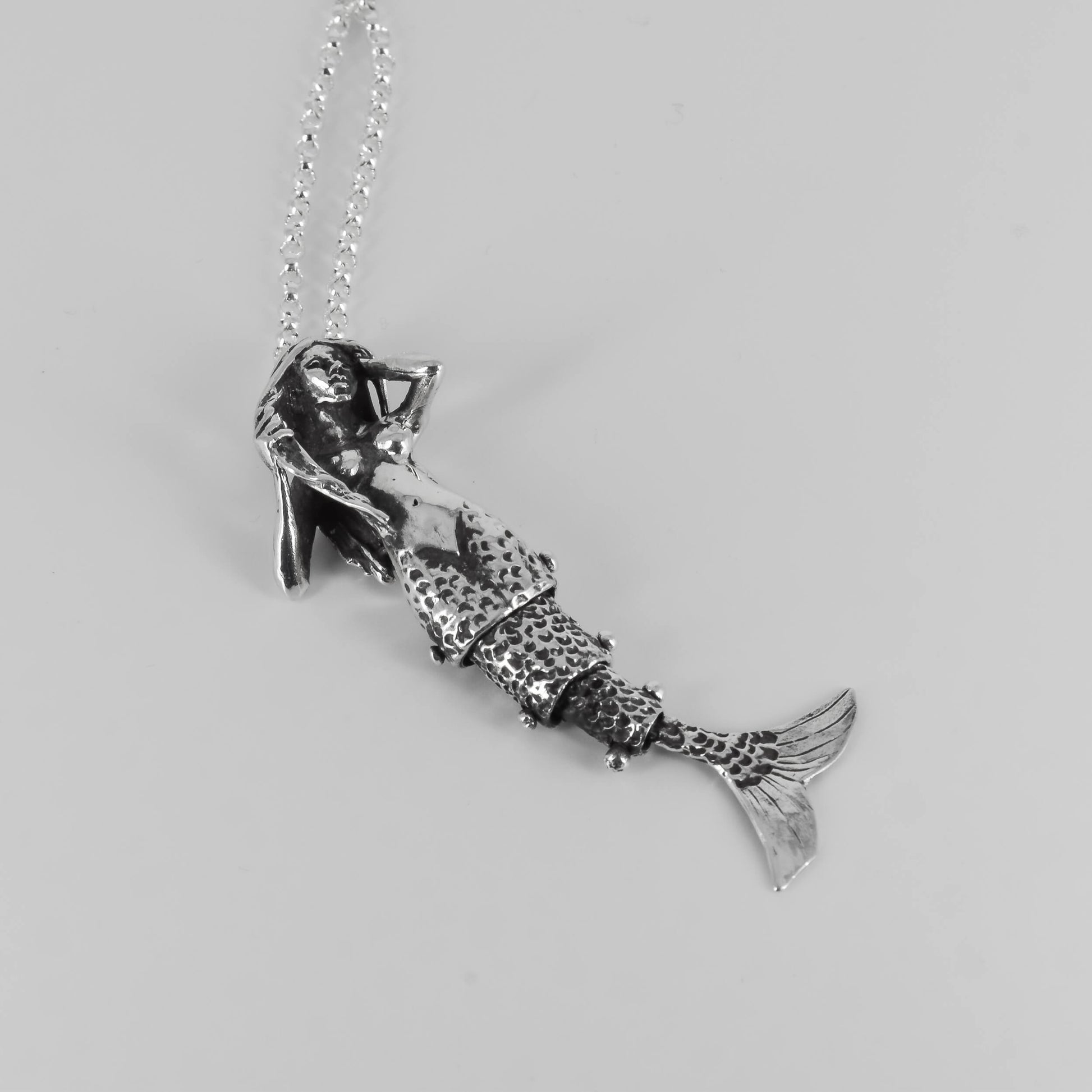 Mermaid Pendant Necklace in Sterling Silver - Jane Voorhees