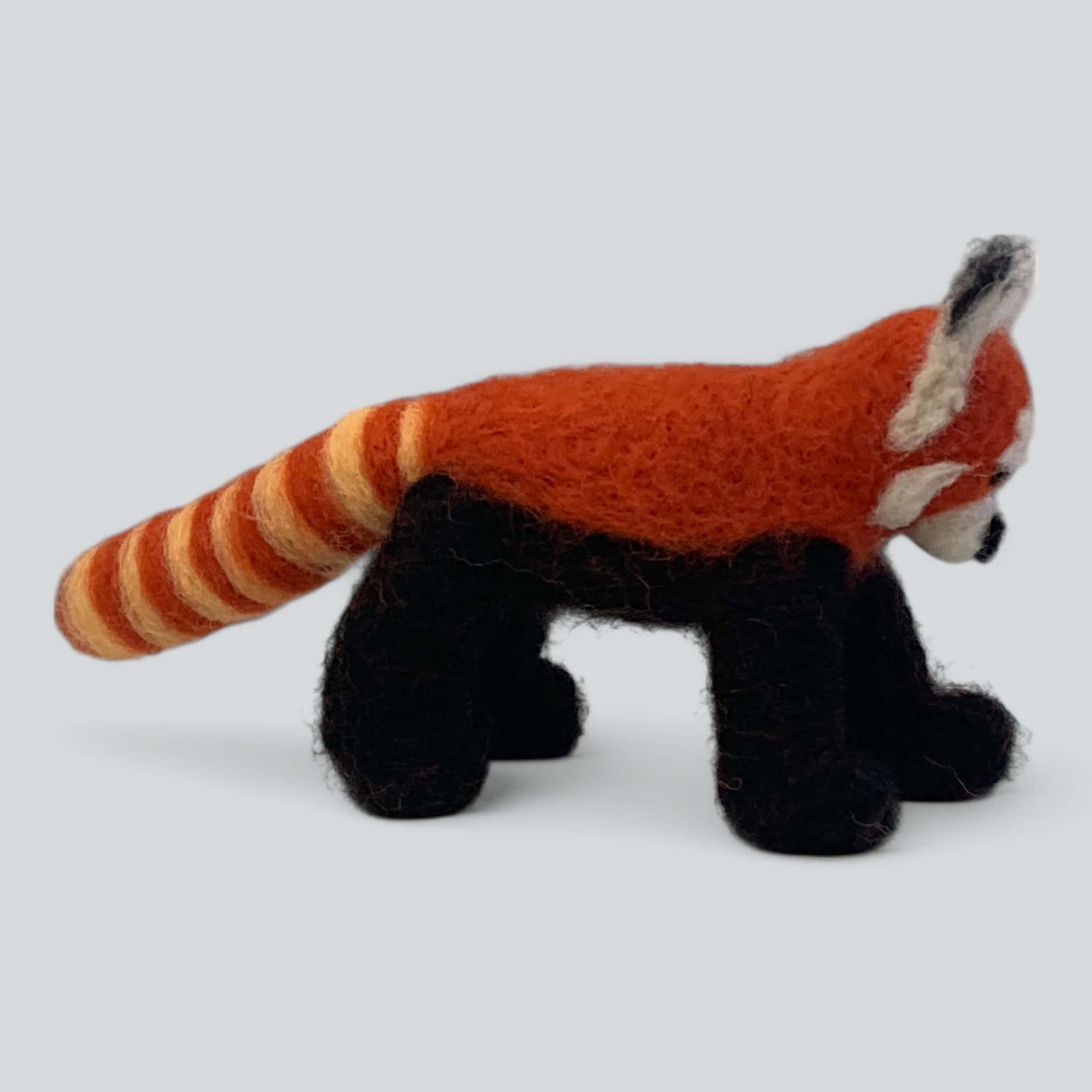 Needle felted tiger side view - Beth Rosenberg