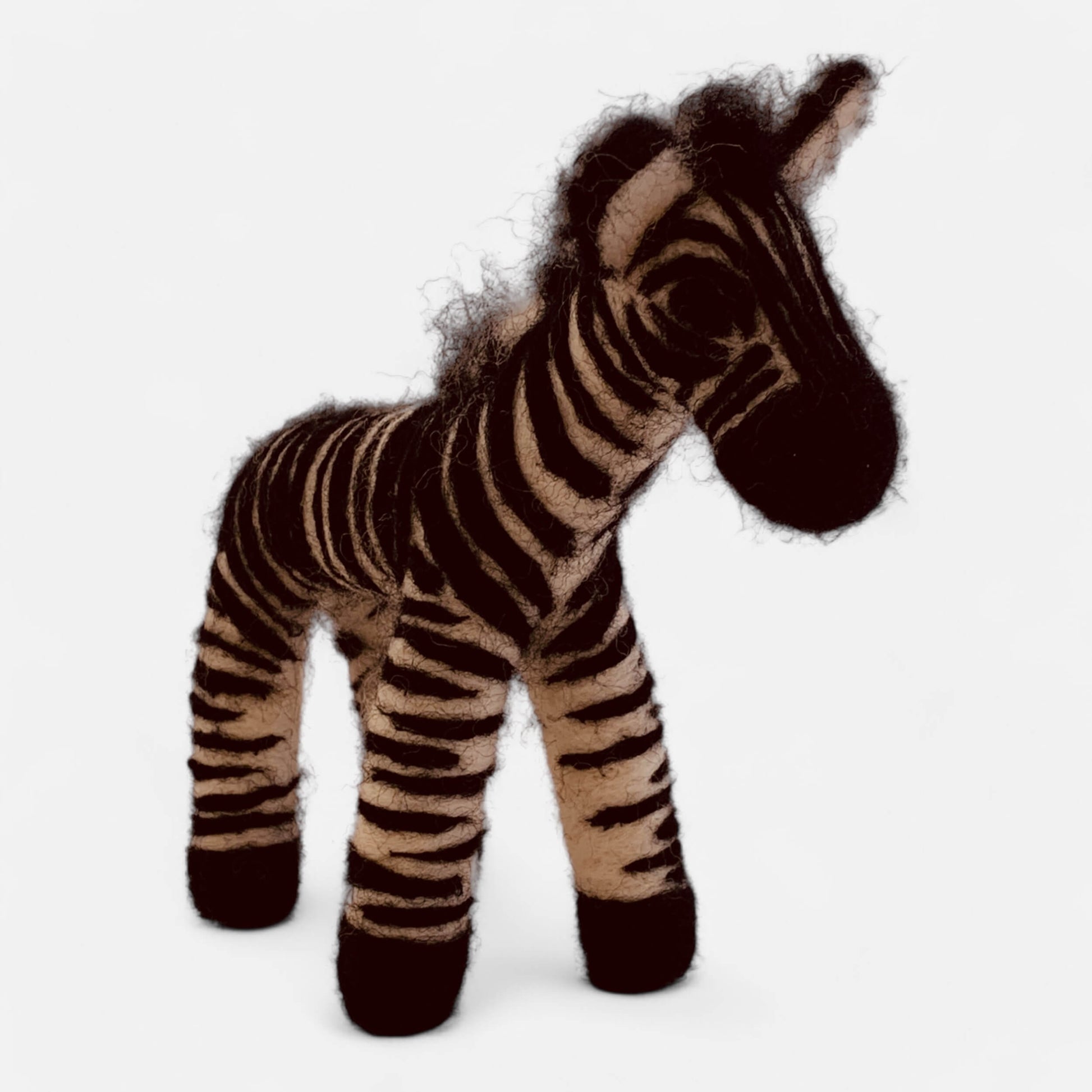 Needle felted zebra - Beth Roseberg