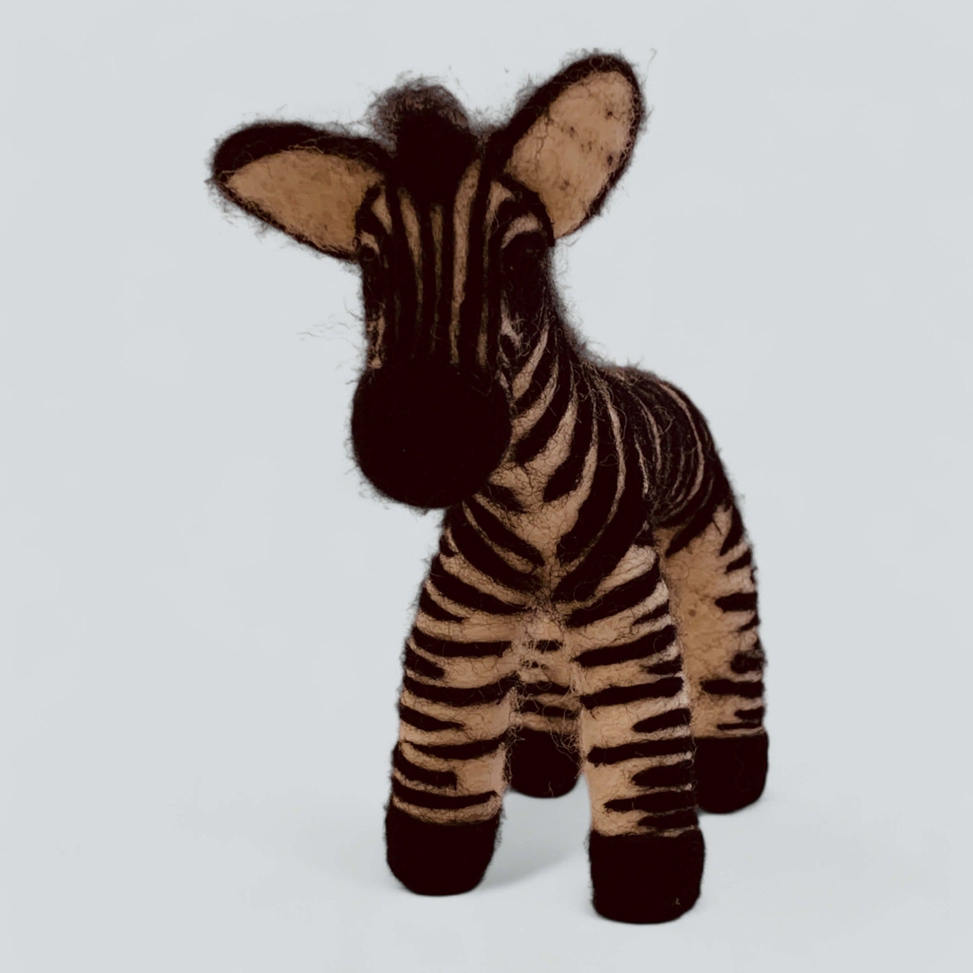 Needle felted zebra side - Beth Roseberg