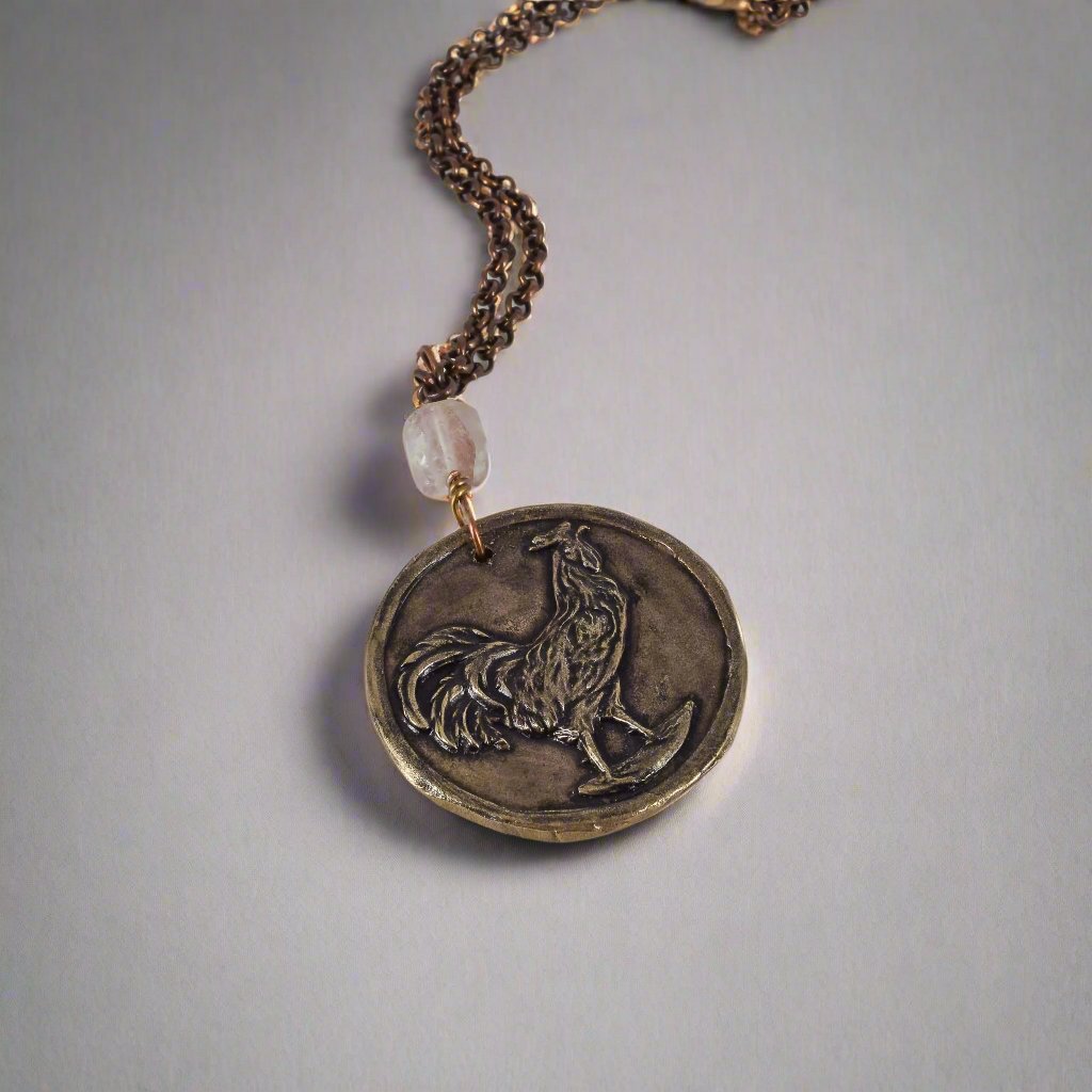 Bronze Clay Pendant Necklace - Brooke VanDerzee