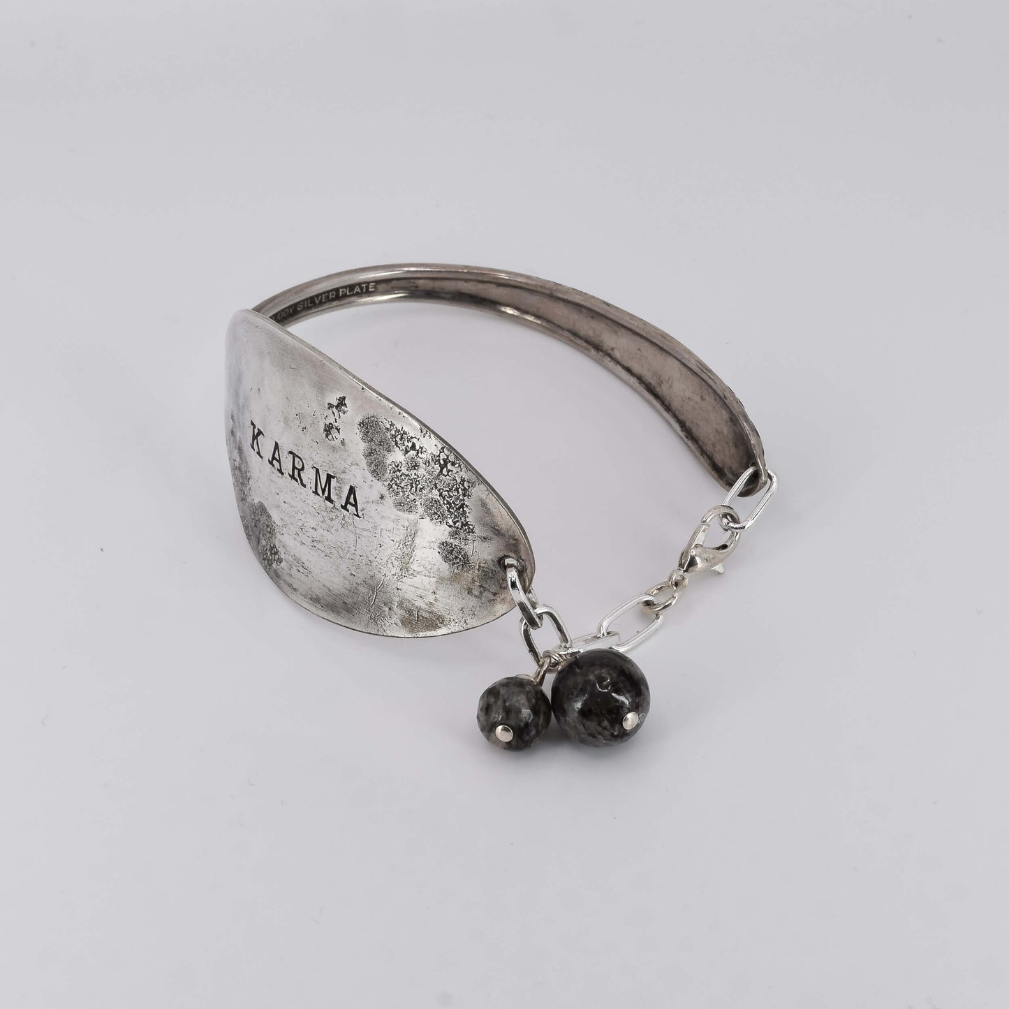 Spoon Bracelet Silver Plated - Karin White